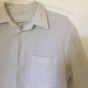 Barely worn large casual button down shirt